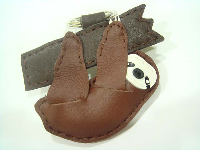 plush sloth keychain